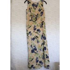 Ann Taylor Silk Floral Dress Petite Size 6